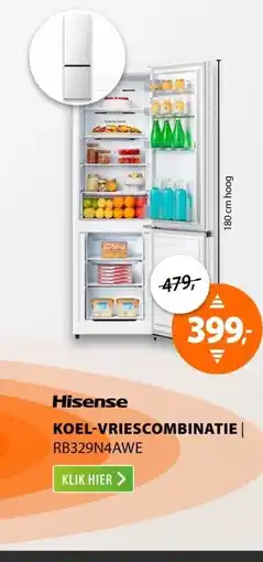 Expert Hisense RB329N4AWE aanbieding