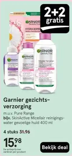 Etos Garnier gezichts- verzorging aanbieding