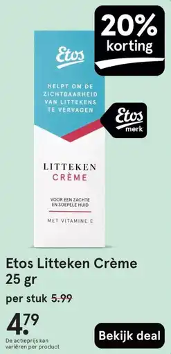 Etos Etos Litteken Crème aanbieding