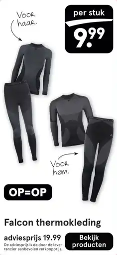 Etos Falcon thermokleding aanbieding