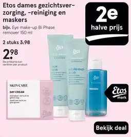 Etos Etos dames gezichtsver- zorging, -reiniging en maskers aanbieding