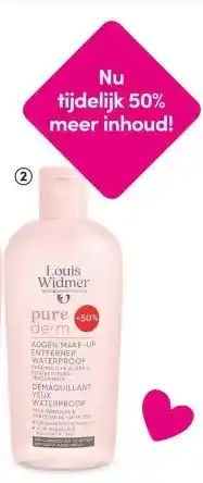 DA Louis Widmer Purederm aanbieding