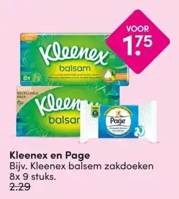 DA Kleenex en Page aanbieding