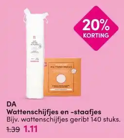 DA DA Wattenschijfjes en -staafjes aanbieding