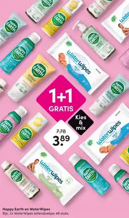 DA Happy Earth en WaterWipes aanbieding