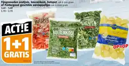 Poiesz Fijngesneden andijvie, boerenkool, hutspot of Poldergoud geschilde aardappeltjes aanbieding