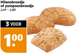 Poiesz Milanobroodje of pompoenbroodje aanbieding