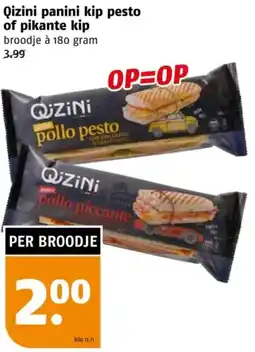 Poiesz Qizini panini kip pesto of pikante kip aanbieding