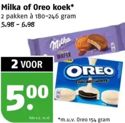 Poiesz Milka of Oreo koek aanbieding