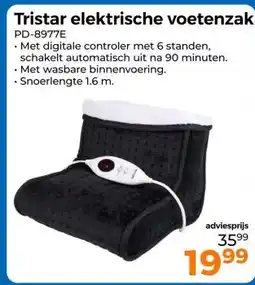Trekpleister Tristar elektrische voetenzak aanbieding