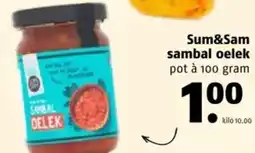 Poiesz Sum&Sam sambal oelek aanbieding