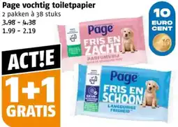 Poiesz Page vochtig toiletpapier aanbieding