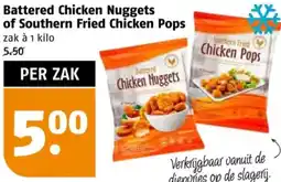 Poiesz Battered Chicken Nuggets of Southern Fried Chicken Pops aanbieding