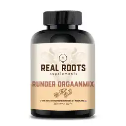 De Online Drogist Real Roots Runder Orgaanmix Capsules aanbieding