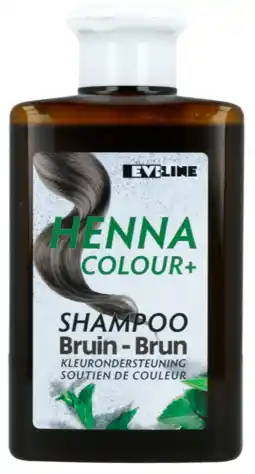 De Online Drogist Evi Line Henna Colour+ Shampoo Bruin aanbieding
