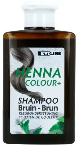 De Online Drogist Evi Line Henna Colour+ Shampoo Bruin aanbieding