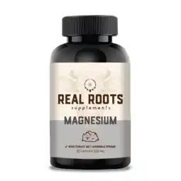 De Online Drogist Real Roots Magnesium Capsules aanbieding