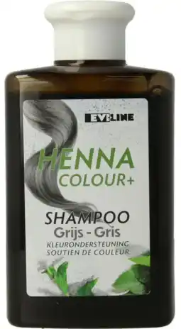 De Online Drogist Evi Line Henna Colour+ Shampoo Grijs aanbieding