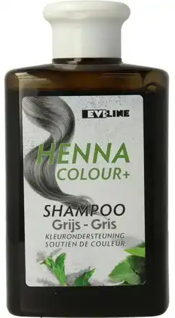 De Online Drogist Evi Line Henna Colour+ Shampoo Grijs aanbieding