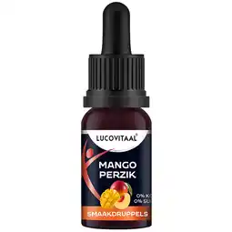 Holland & Barrett Lucovitaal Smaakdruppels Mango Perzik - 20ml aanbieding