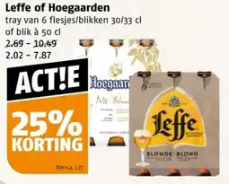 Poiesz Leffe of Hoegaarden aanbieding