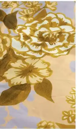 TotaalBED Dekbedovertrek Flore Yellow Straw 140 x 200/220 cm aanbieding