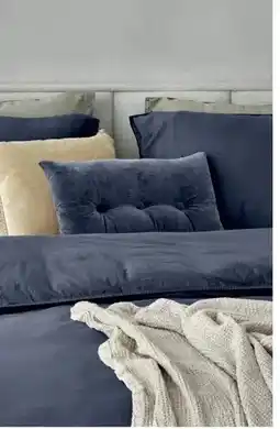 TotaalBED Dekbedovertrek Noa Koningsblauw 140 x 200/220 cm aanbieding