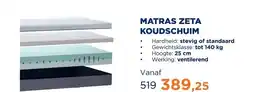 TotaalBED Matras Zeta Koudschuim | 70 x 200 cm | Standaard aanbieding