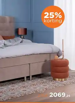 TotaalBED Boxspring Upsalla 153cm hoog aanbieding