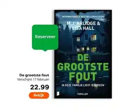 The Read Shop De grootste fout aanbieding