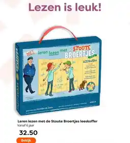 The Read Shop Leren lezen met de Stoute Broertjes leeskoffer aanbieding