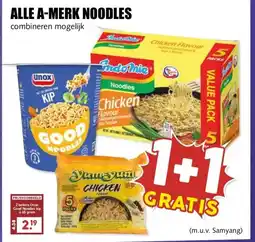 MCD Supermarkt ALLE A-MERK NOODLES aanbieding