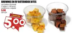 MCD Supermarkt BROWNIE EN/OF BOTERKOEK BITES aanbieding