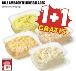 MCD Supermarkt ALLE AMBACHTELIJKE SALADES aanbieding