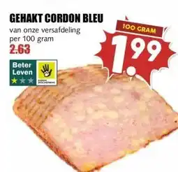 MCD Supermarkt GEHAKT CORDON BLEU aanbieding
