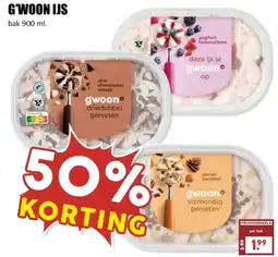 MCD Supermarkt G'WOON IJS aanbieding