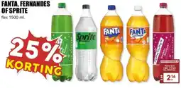 MCD Supermarkt FANTA, FERNANDES OF SPRITE aanbieding