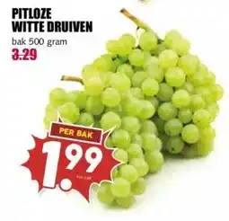 MCD Supermarkt PITLOZE WITTE DRUIVEN aanbieding