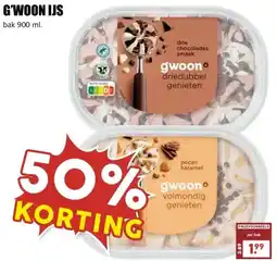 MCD Supermarkt G'WOON IJS aanbieding