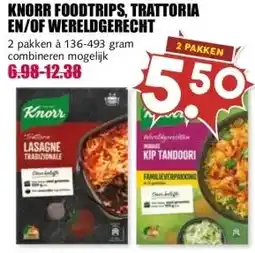 MCD Supermarkt KNORR FOODTRIPS, TRATTORIA EN/OF WERELDGERECHT aanbieding