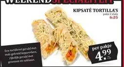 MCD Supermarkt KIPSATÉ TORTILLA'S aanbieding