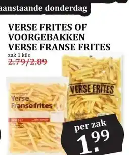 MCD Supermarkt VERSE FRITES OF VOORGEBAKKEN VERSE FRANSE FRITES aanbieding