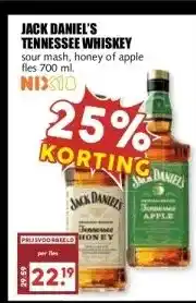MCD Supermarkt JACK DANIEL'S TENNESSEE WHISKEY aanbieding