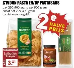 MCD Supermarkt G'WOON PASTA EN/OF PASTASAUS aanbieding