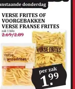 MCD Supermarkt VERSE FRITES OF VOORGEBAKKEN VERSE FRANSE FRITES aanbieding