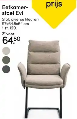 Leen Bakker Eetkamer stoel Evi aanbieding