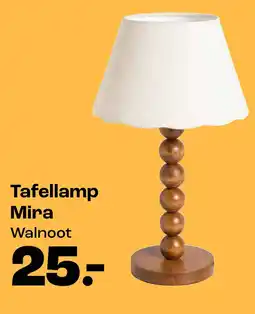 Kwantum Tafellamp Mira Walnoot aanbieding