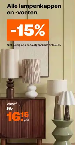 Kwantum Alle lampenkappen en -voeten aanbieding