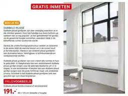 Kluswijs DUBBELE PLISSÉ aanbieding