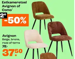Kwantum Eetkamerstoel Avignon of Como* 2e -50% aanbieding